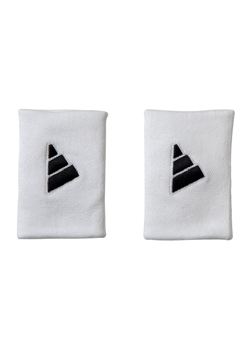 ADIDAS Wristbands L White with Black Logo