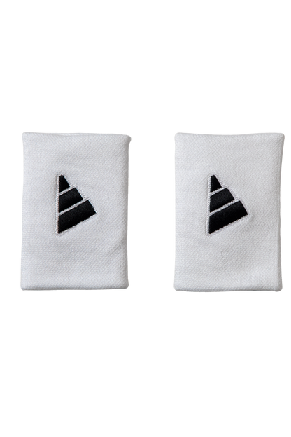 ADIDAS Wristbands L White with Black Logo