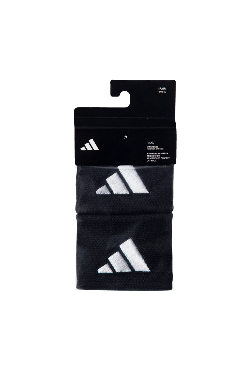 ADIDAS Wristbands S Black with White Logo