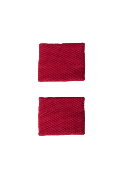 ADIDAS Wristbands S Red with Grey Logo