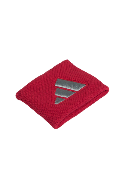 ADIDAS Wristbands S Red with Grey Logo