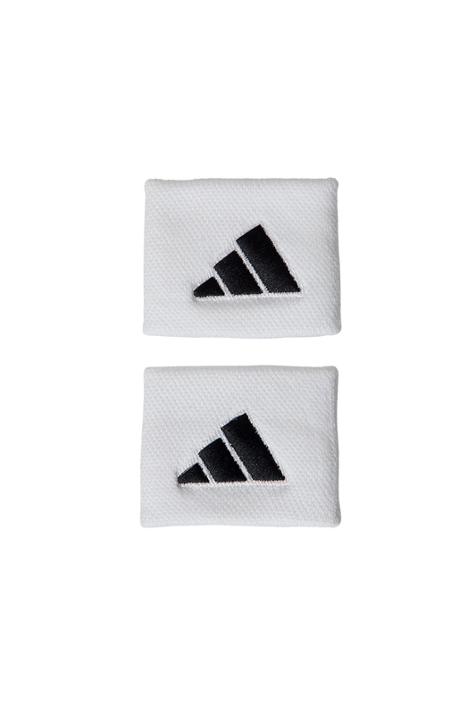 ADIDAS Wristbands S White with Black Logo