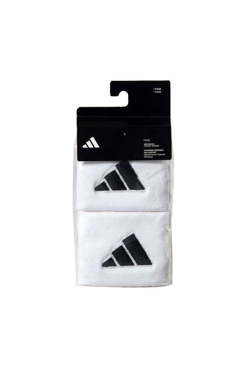 ADIDAS Wristbands S White with Black Logo