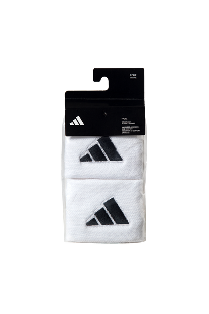 ADIDAS Wristbands S White with Black Logo