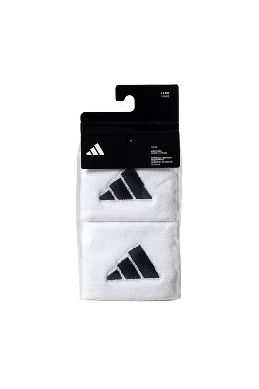 ADIDAS Wristbands S White with Black Logo