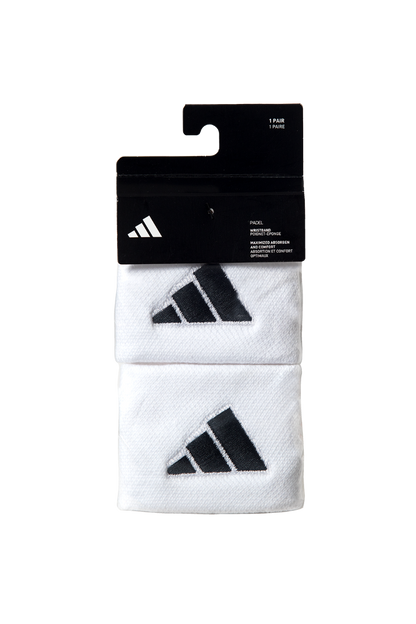 ADIDAS Wristbands S White with Black Logo