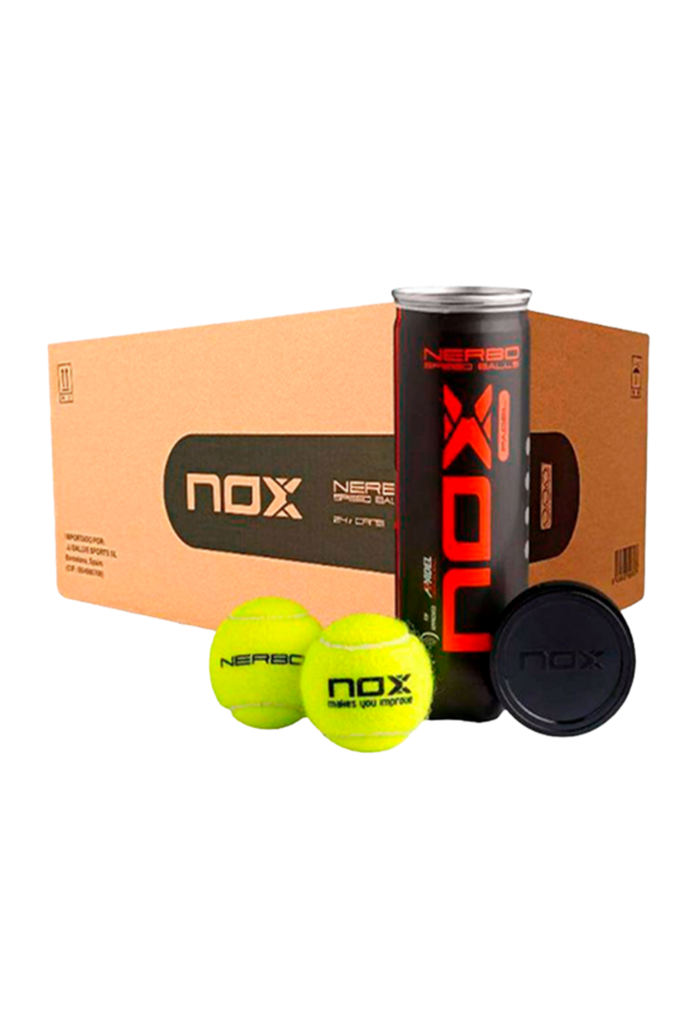 NOX Nerbo Speed Balls Carton (24 tubes)